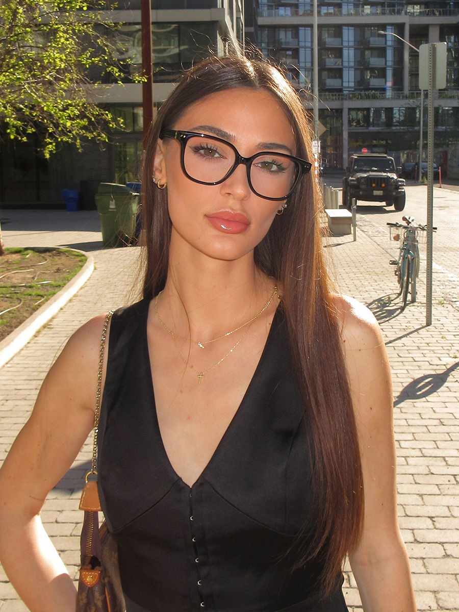 Clara Black Cat eye Glasses